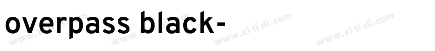 overpass black字体转换